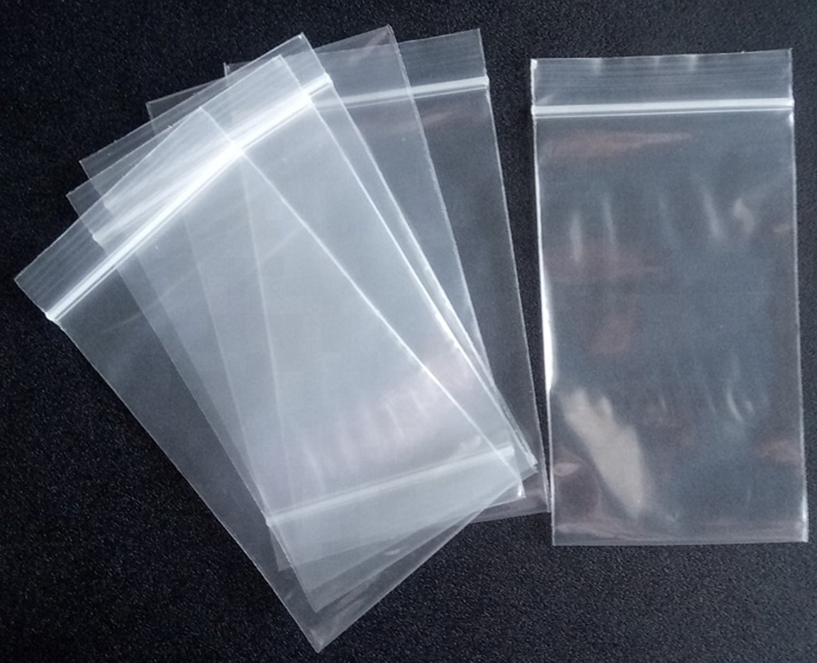 Grip Seal Bags Clear Poly Plastic Resealable Zip Lock Baggies Small Large Medium 